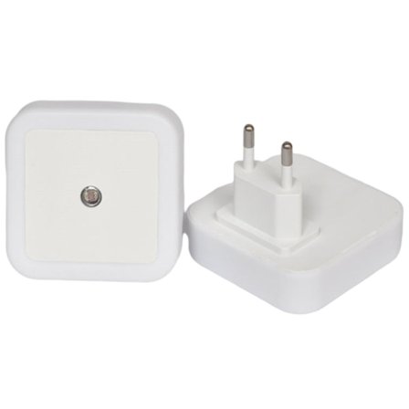 LED nattlys med bevegelsessensor, stikkontaktlampe, trappelampe, nødbelysning, vakker