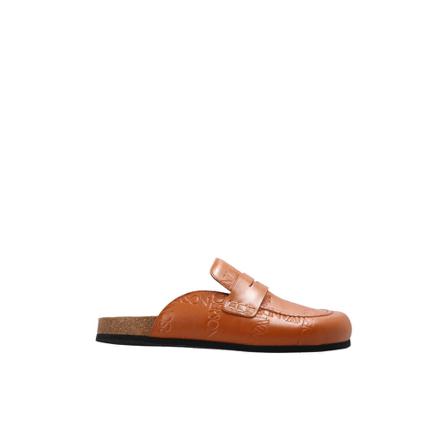 JW Anderson Leather slides Brun, Herre Sandaler, Størrelse: 40 EU