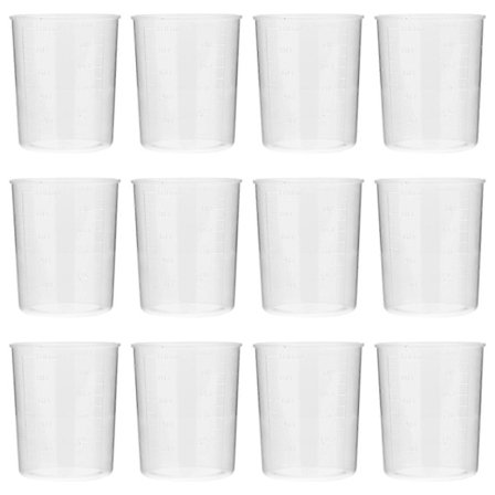 40 kpl 100 ml asteikollisia mittakuppeja, nestemittakuppisetti laboratorioon
