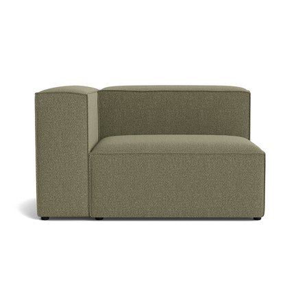 Lissabon XL hjørnemodul, venstrevendt, Nordic Grøn - 130x100x72cm - Kvalitets Sofa med mange lag skum & ramme af krydsfiner - Holdbar & Blød