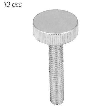 M8*45 Sinkbelagt karbonstål, flate riflede skruer - Pakke med 10 UWX