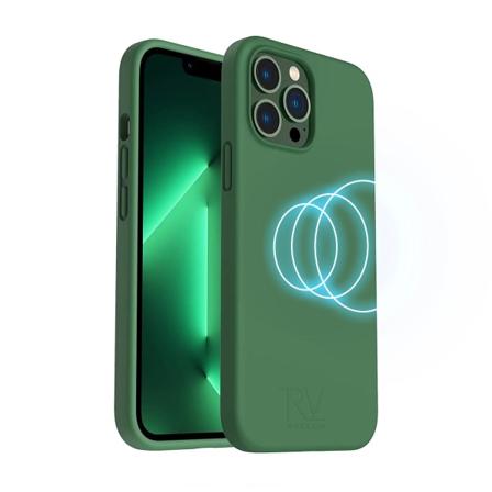 Iphone 14 Pro Silikonskal Rvelon Magsafe - Grön Mörkgrön