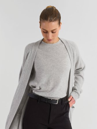 Lang Kashmircardigan til dame "Solveig" | Kashmina M