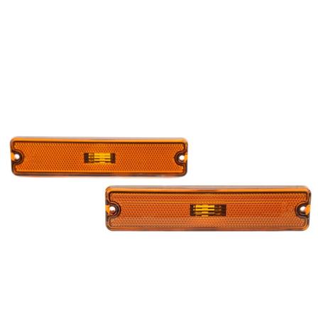 Par Sidemarkerlys Skærm 56001424 Stærk Lystransmission Udskiftning til Jeep Wrangler YJ 1987‐1995 Gul