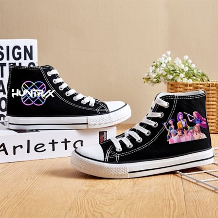 K-Pop Demon Hunters Kangaskengät | Painetut vapaa-ajan lenkkarit | Unisex-fanijalkineet*44*01