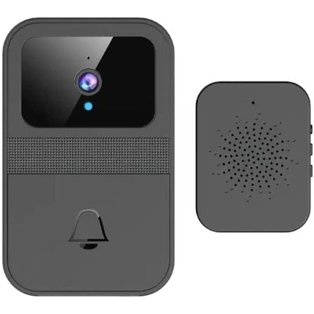 Smart Wi-Fi videodørklokke med dørklokke, trådløs fjernkontroll, sikkerhetsdørklokke, kamera, dørklokkeovervåking