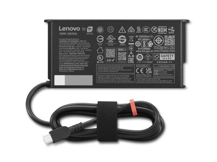 Lenovo ThinkPad Mobile Workstation 180W USB-C GaN Slim AC Adapter -EU