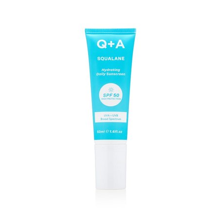 Q+A Squalane Hydrating Face Sunscreen SPF 50 50 ml, Skincare, Solcreme, Solcreme Til Ansigtet
