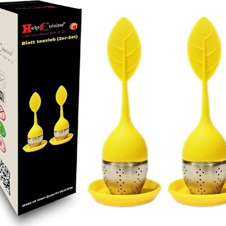 Rustfrit stål silikone tebrygger, lækkende te