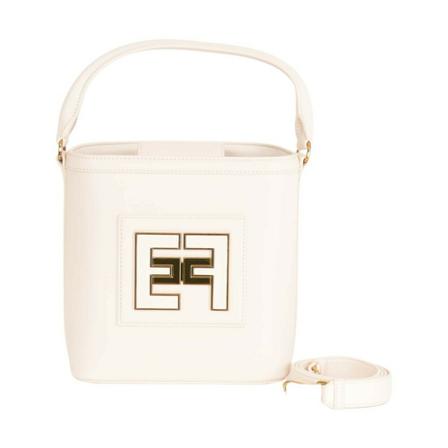 Elisabetta Franchi HandTass , Wit , Dames , Maat: ONE Size Handtassen