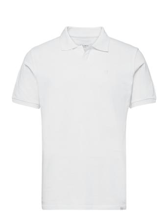 Pique Polo Polos Short-sleeved Hvit Les Deux