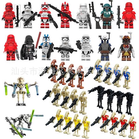 Star Wars taistelurobotti sotilaat lasten rakennuspalikat leikkikalupussit