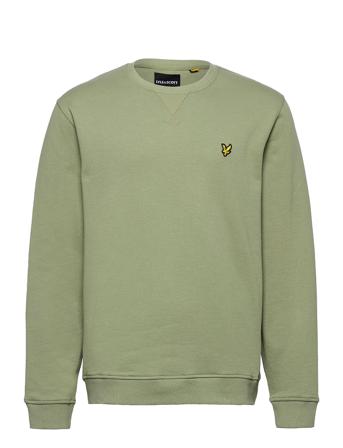 Crew Neck Sweatshirt Sweat-shirt Tröja Grön Lyle & Scott