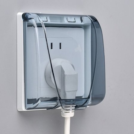 Bryter Beskyttelsesdeksel Stikkontakt Vanntett Boks GRÅ