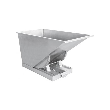 Tippcontainer, rustfri 304, 600 liter