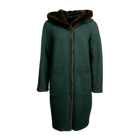 Levinsky 19-125 Wool, 90 cm. - Rex - Women - Army Grøn, Dame Uldfrakker