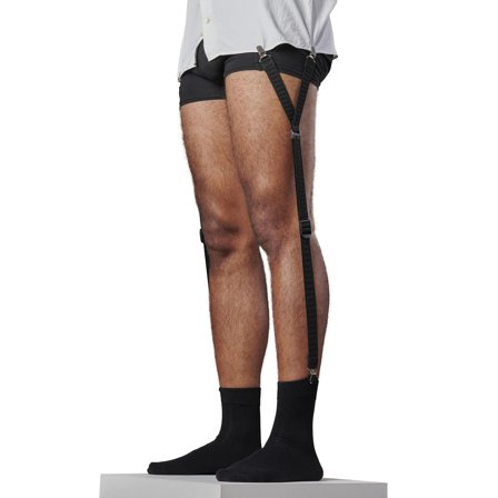 Pack de 2 sujetadores de camisas con forma de "Y" negros for Men