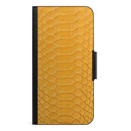 Naive iPhone 13 Mini Plånboksfodral - Yellow Snake