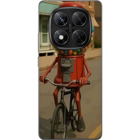 Kompatibelt Mobildeksel til Xiaomi Redmi Note 14 Pro Italian Brainrot godismaskin – Tuggummimaskin cyklar i retrostil