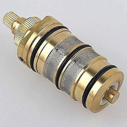 Termostatpatron og messinghåndtak for badekar dusjblander kran dusjstang dusjblander kran dusjblander patron