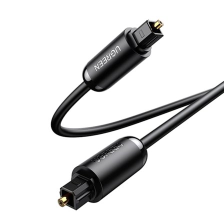 UGREEN AV122 70890 OPTISK AUDIO TOSLINK/SPDIF KABEL 1M - SORT