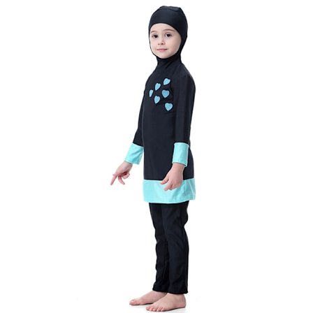 Barn Flickor Burkini Badkläder Heltäckande Cover Bad