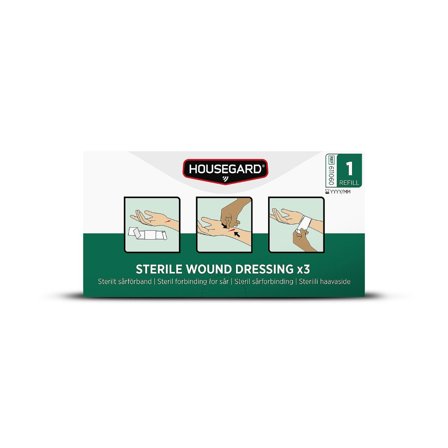 HOUSEGARD Sårförband steril small - Lyreco - Skyddsutrustning - Första Hjälpen - Förband och Refill