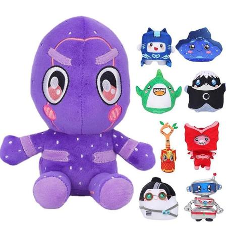Kawaii Anime kosedyr Foxy Soft Doll Shark Box Robot Plysj Leketøy Hjemmeinnredning Sovepute Barn Bursdag Julegave bottle
