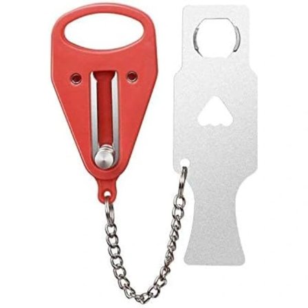 {xj}Bærbart dørlås, reiselås, legg til ekstra lås for økt sikkerhet