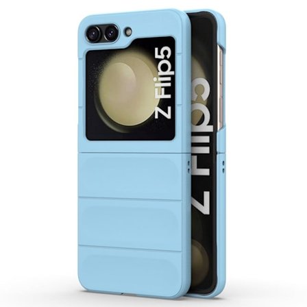 Mjukt greppformat Samsung Galaxy Z Flip5 skal - Baby Blå