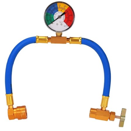 Bil Kølemiddel Gas Påfyldningsværktøj med Manometer Aircondition Kølemiddel