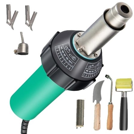 Plastsvetspistol, 1600W Effekt, Flera Munstycken, 8 stycken