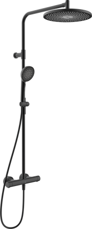 Oras Aurelia Round 4792 Loftbrusersæt 150 c/c mat sort, Badeværelse