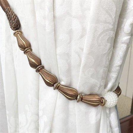 Enkel gardinrem Gardin Hängande boll Boll Slipsrem Slips Drapering Gardin Slips Drapera Ett par