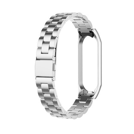 Rem Metall Rostfritt Stål För Mi Band 6 Xiaomi Mi Band 7 6 5 Rem kompatibelt Armband Armband Mi Band 5 4 3 Tillbehör