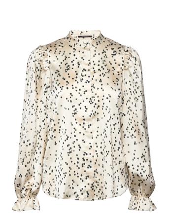 Acacia Fria Shirt Pitkähihainen Paita Valkoinen Bruuns Bazaar