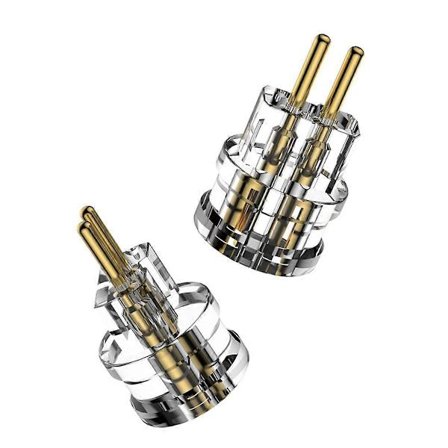 Nytt par hörlursuttagsadapter MMCX 2Pin 0.78 Platt till 2Pin 0.78 Spår_jar