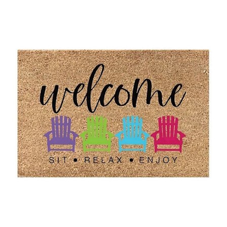 Sommerdørmåtter Udendørs Måtter Sjove Søde Dørmåtter til Udendørs og Indendørs Brug Gulvmåtter L