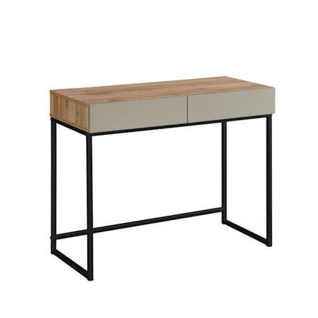 Konsolbord, 2 skuffer, naturlig mint, 90x42x75 cm