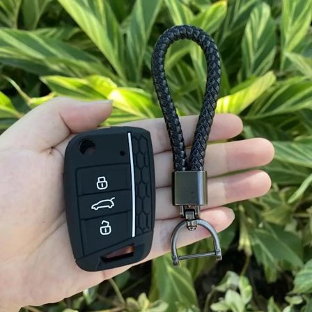 3-painikkeinen silikoninen auton avainkotelon suojus Volkswagen VW Polo Golf 7 MK7:lle, Skoda Octavia Combille, SEAT Leon Ibiza CUPTRA -avaimenperälle