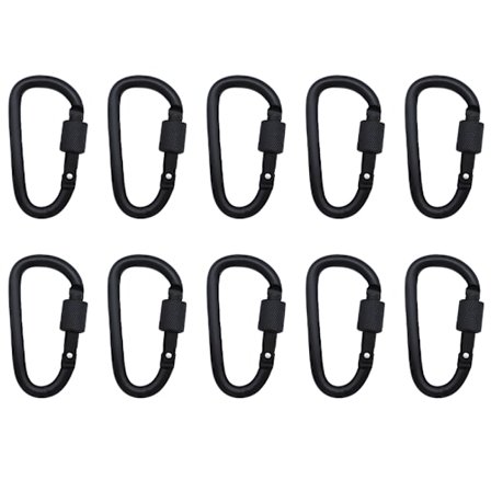 Aluminium D-Ring Låsenøgle Sikkerhed Camping Klatring Vandring