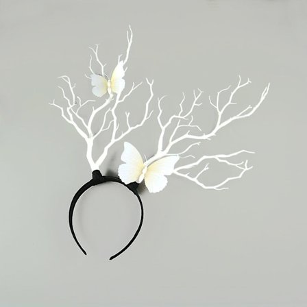 Underbar Skogsfest Huvudbonad Gothic Antler Pannband Tiara For Women Girls