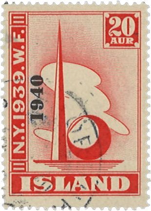 Island 1940 - AFA 219 - Stemplet