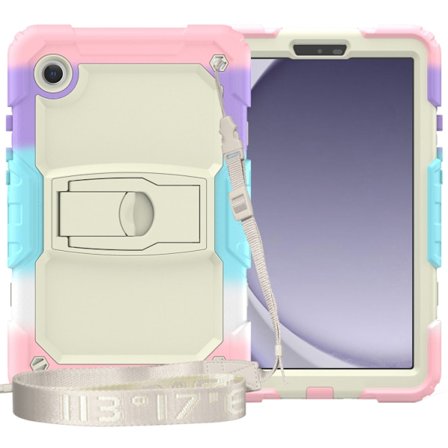 Samsung Galaxy Tab A9+ Silikonfodral med axelrem och hållare