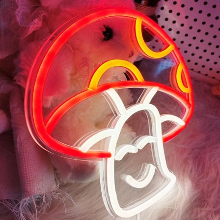 Mushroom Neon Light Svamp Neonskylt D D