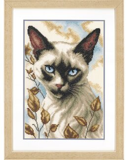 Broderipakke Bilde Siameser katt - Vervaco