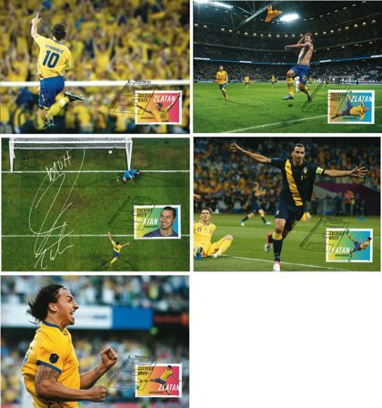 Sverige - Zlatan Ibrahimovic - fodbold - Flot sæt maximumkort