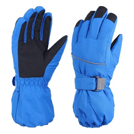 Skihandsker til børn, termiske fleecehandsker mørkegrå{HW}