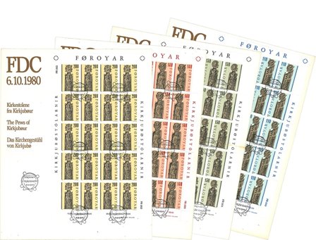 Færøerne 1980 - AFA 49-52 - FDC ark