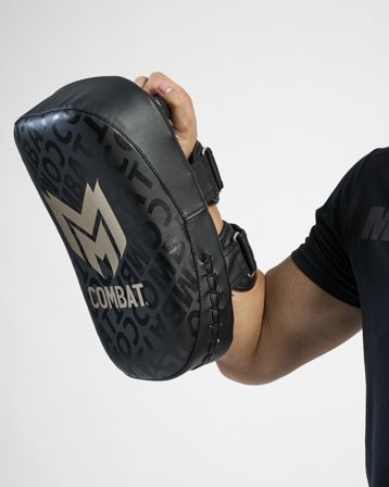 MM Combat Kick Pad, Pair - Black/Gold